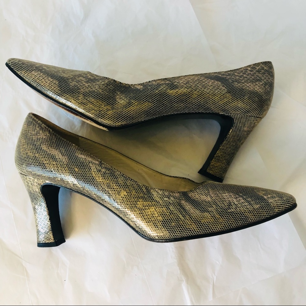 Stuart Weitzman Metallic Pumps - Picture 1 of 12